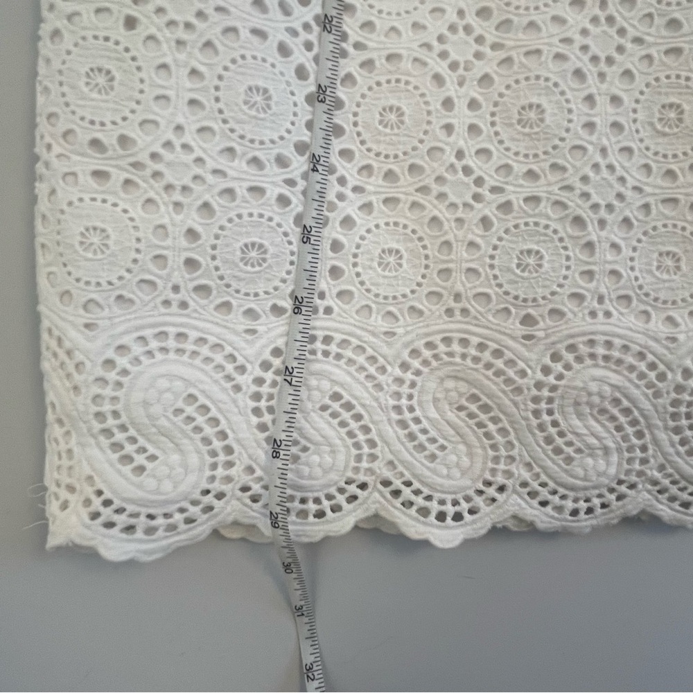 Lilly Pulitzer Jaida White Eyelet 100% Cotton Mini Dress Size 4 - Picture 9 of 13